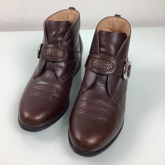 Ariat Blair Monk strap equestrian riding ankle brown leather boots size 9B EUC - Picture 5 of 13